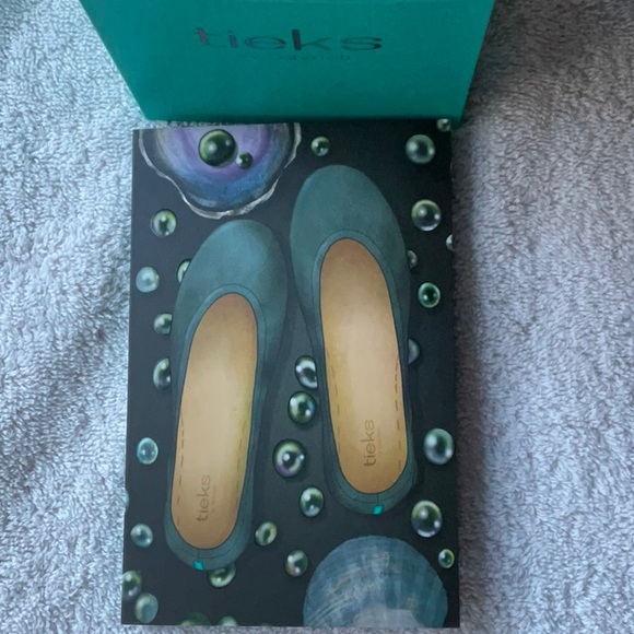 🌹 TIEKS TAHITIAN PEARL BALLERINA FLATS 🌹SIZE 8 🌹 - Picture 14 of 16